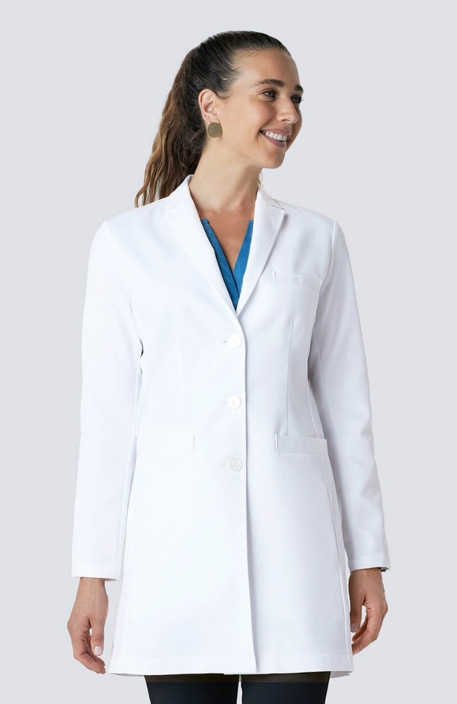 Women's J. Wright Slim Fit 6-Pocket 33" Lab Coat, , large