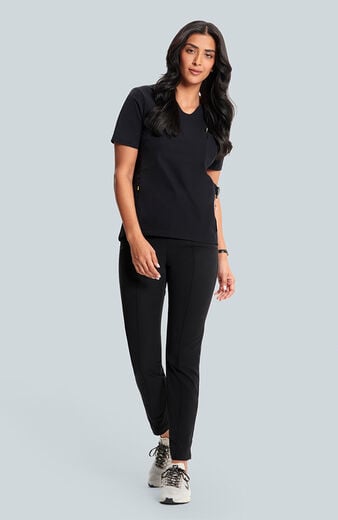 Women's Sola Round Y-Neck Scrub Top Women's Sola Round Y-Neck Scrub Top