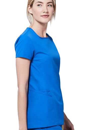 Clearance Women's Meridian Square Neck Solid Scrub Top