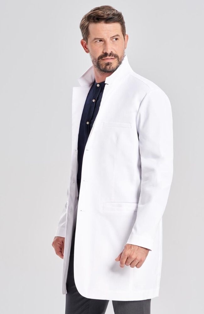 Mens fitted clearance lab coat
