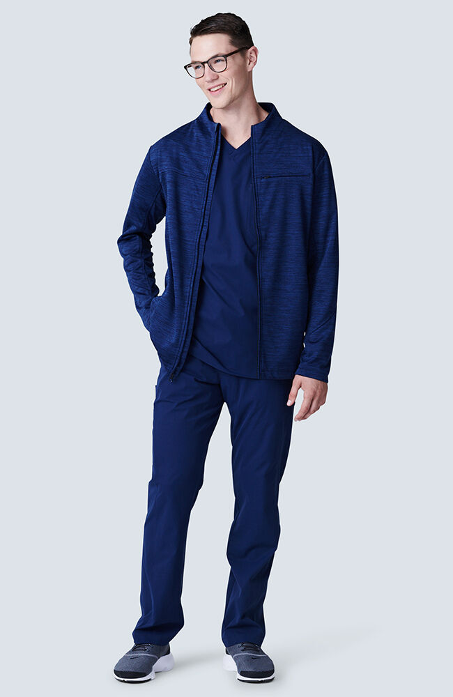 Navy scrub jacket hotsell