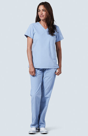 Clearance Women's Modern Fit V-Neck Solid Scrub Top