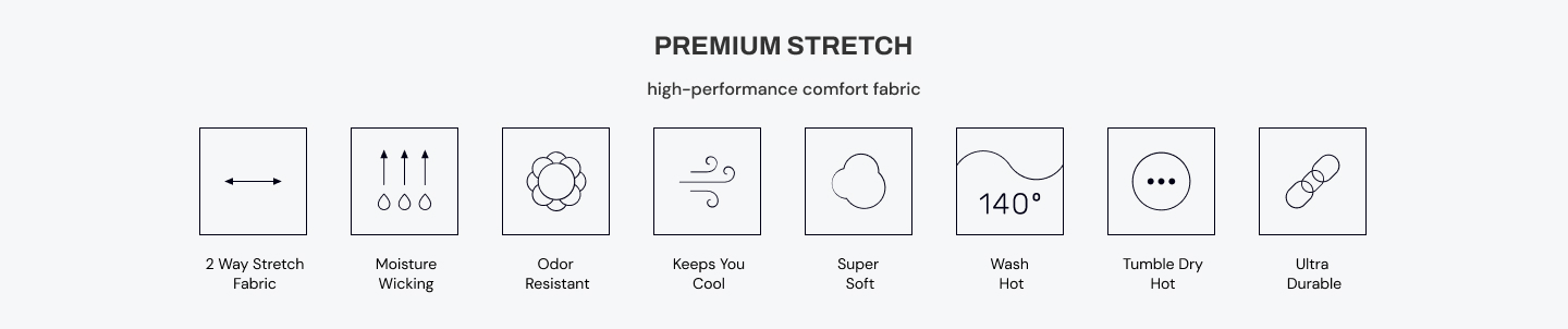 medelita premium stretch fabric technology