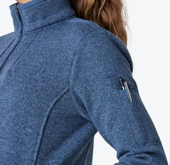 Strata Women's Sweater Fleece Jacket sleeve detail
