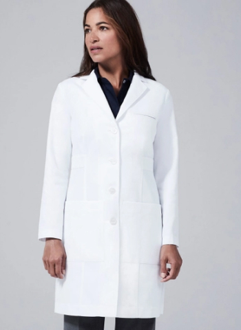 shop medelita women's estie classic fit lab coat