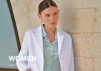 shop women's sharp and tailored slim fit lab coats