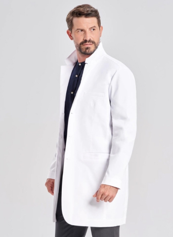 shop Medelita Boyd slim fit lab coat