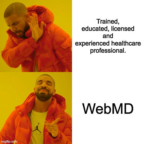 dr google drake meme