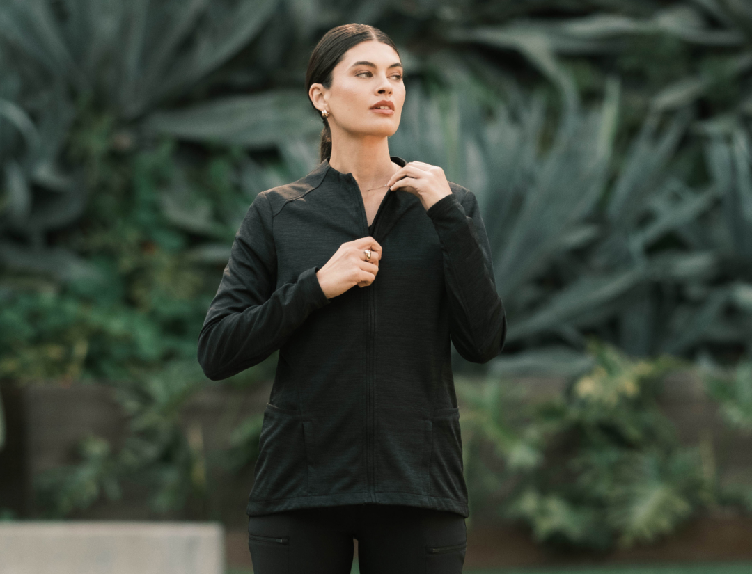 women's long sleeve scrub tops