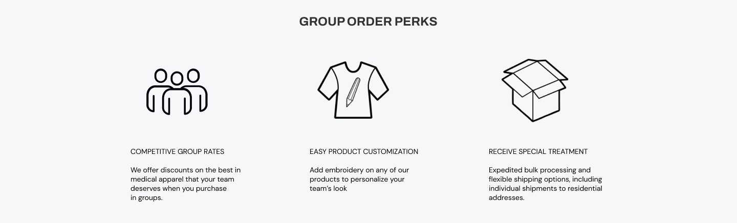 group ordering perks