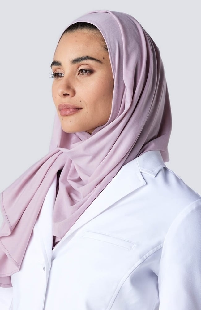 Women's Medical Hijab, BLS Blush | purple, large