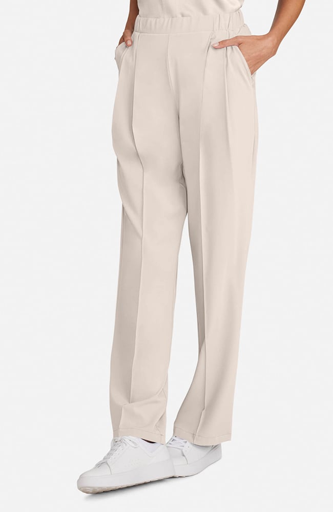 Women&rsquo;s Scrub Set: Cropped Button-Up Top & Pleated Wide Leg Pant, , large