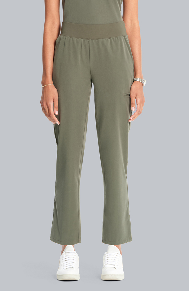 Women's Straight Leg Ankle Scrub Pant, OLV Olive | olive, large