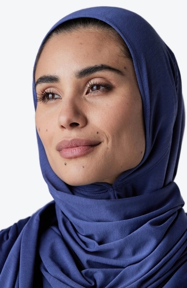 Women's Medical Hijab, DBL Dark Blue | blue, large