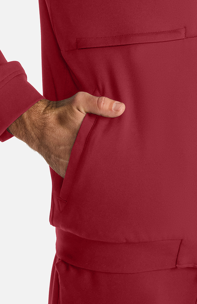 Men's Ponte Track Jacket, CHW Cherry Wood | red, large