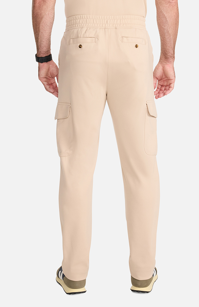 Men's Ponte Cargo Scrub Pant, TAT Toasted Tan | brown, large