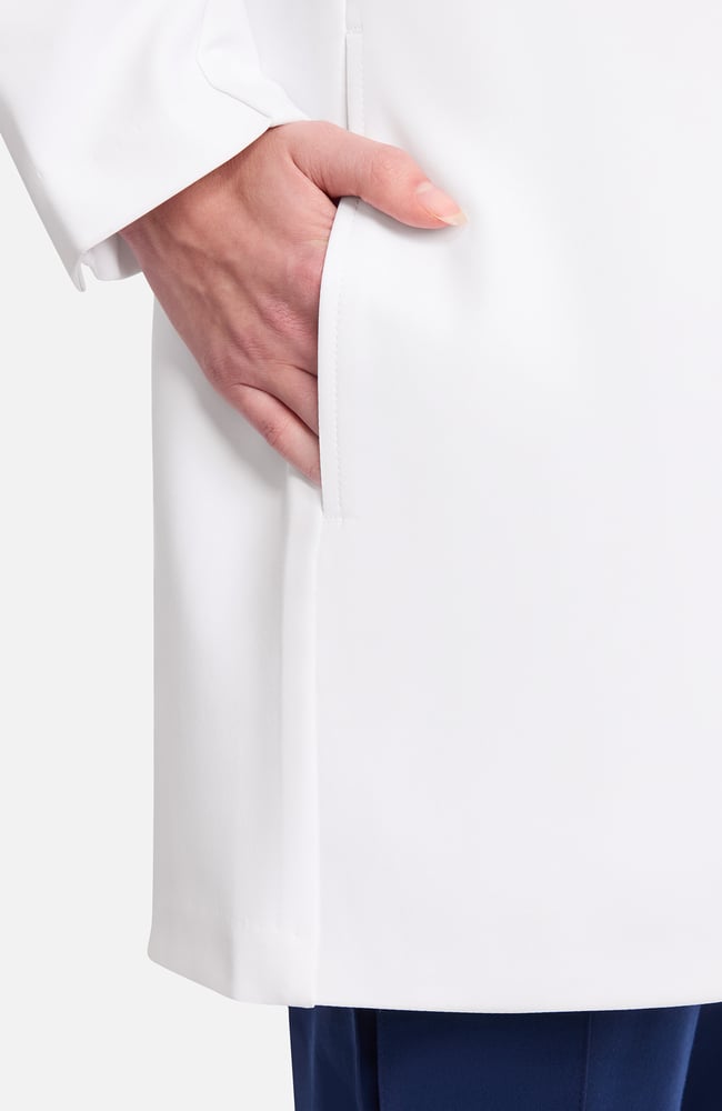 Women's Joycelyn 34" Lab Coat, WHT White | white, large