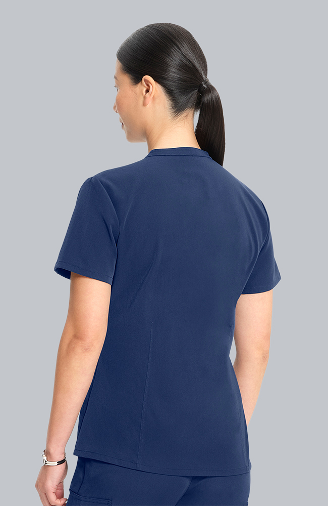Women's Scrub Set: Taiga Welt Pocket Top & Straight Leg Ankle Pant, NAV Navy, large