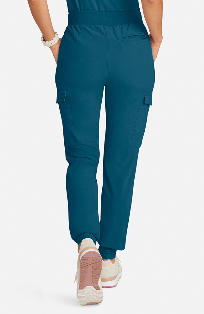 Women's Scrub Set: Taiga Welt Pocket Top & Bosque Jogger Pant, CAR Caribbean Blue | caribbean blue, large