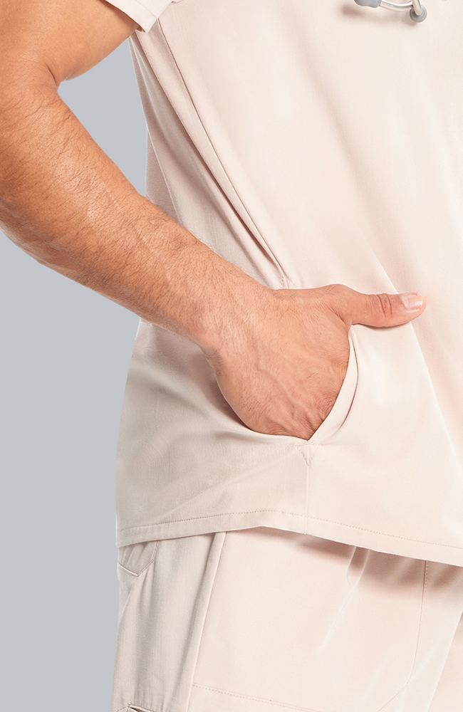 Men's Scrub Set: Vapor 3-Pocket Top &  Zephyr Straight Leg Pant, TAT Toasted Tan | brown, large