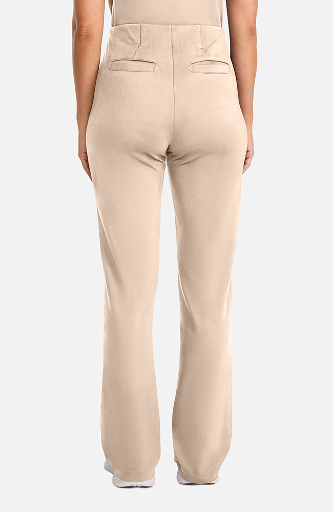 Women's Ponte Wide Leg Scrub Pant, TAT Toasted Tan | brown, large