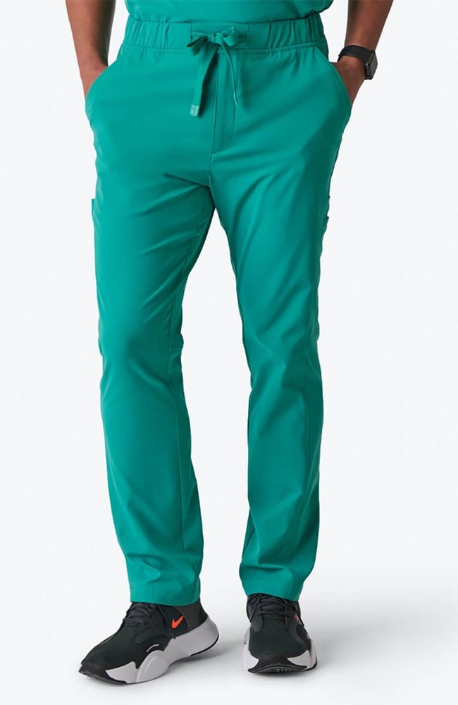 Men's Summit Cargo Drawstring Scrub Pant, SUR Surgical Green | green, large