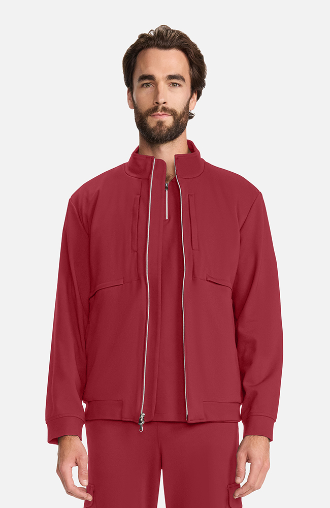 Men's Ponte Track Jacket, CHW Cherry Wood | red, large