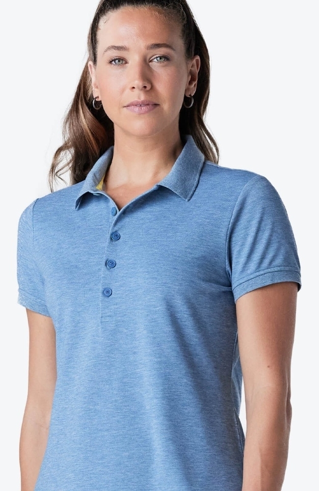 Women's Short Sleeve Polo Shirt, , large