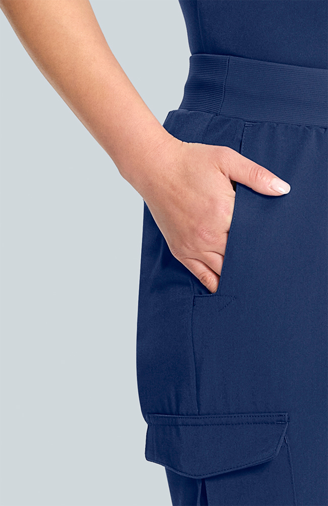Women's Scrub Set: Taiga Welt Pocket Top & Bosque Jogger Pant, NAV Navy, large