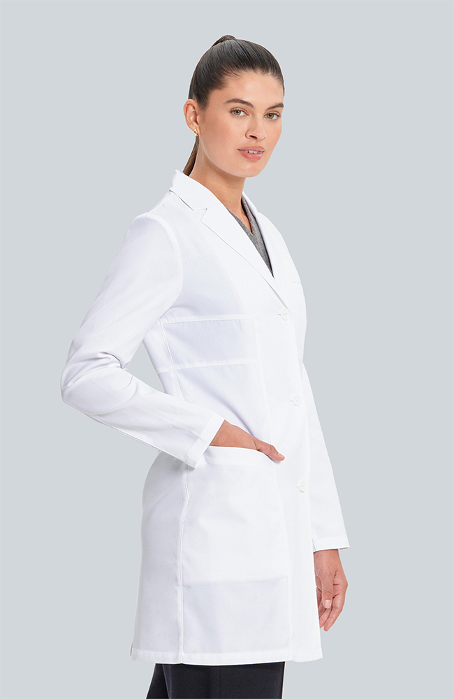 Women's Vandi 34&frac12;" Lab Coat, WHT White | white, large