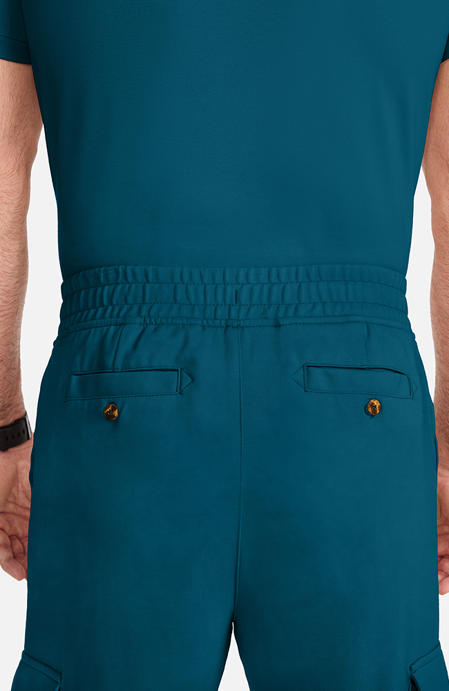 Men's Ponte Cargo Scrub Pant, CAR Caribbean Blue, large