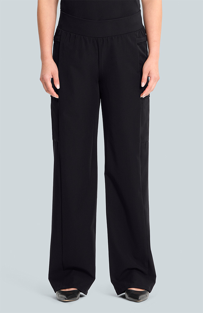 Women's Anemone 5-Pocket Straight Leg Scrub Pant, BLK Black | black, large