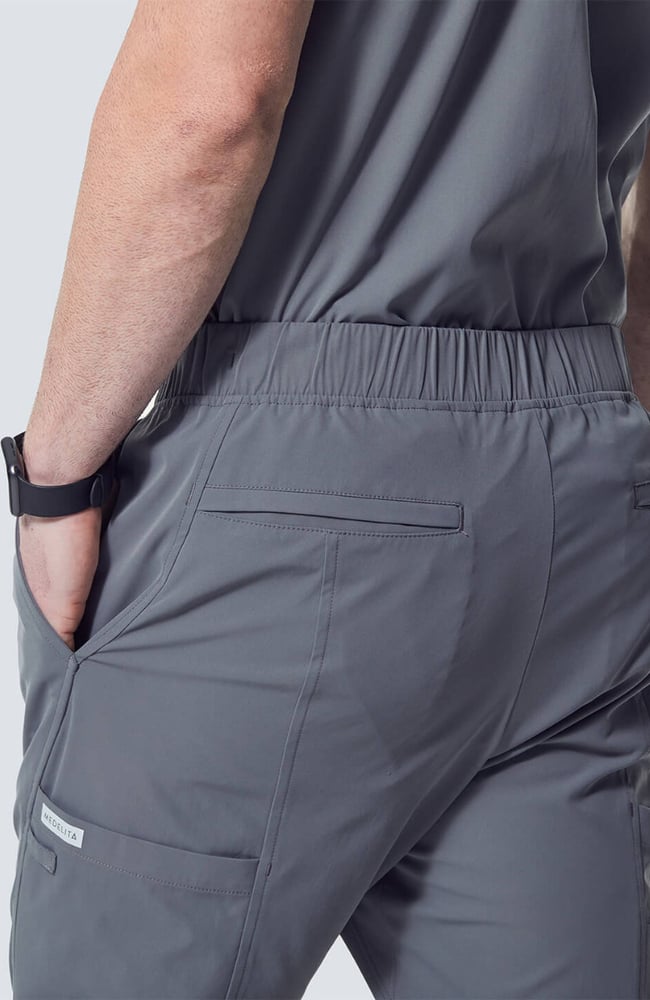 Men's Summit Cargo Drawstring Scrub Pant, GRE Grey | grey, large