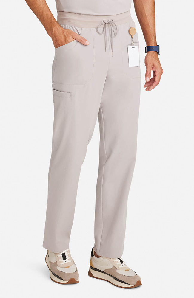 Men's Zephyr 5-Pocket Straight Leg Scrub Pant, WMS Warm Stone | grey, large