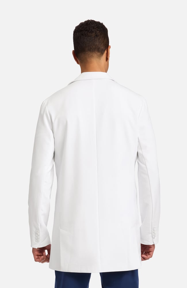 Men's Jonas Fitted 34½" Lab Coat , WHT White | white, large