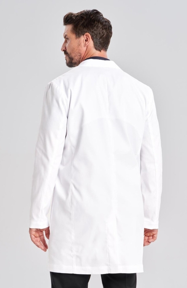 Men's Osler Slim Fit 36½" Lab Coat, WHT White | white, large