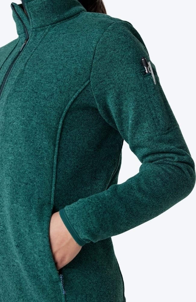 Women's Strata Sweater Fleece Jacket, JAD Jade | green, large