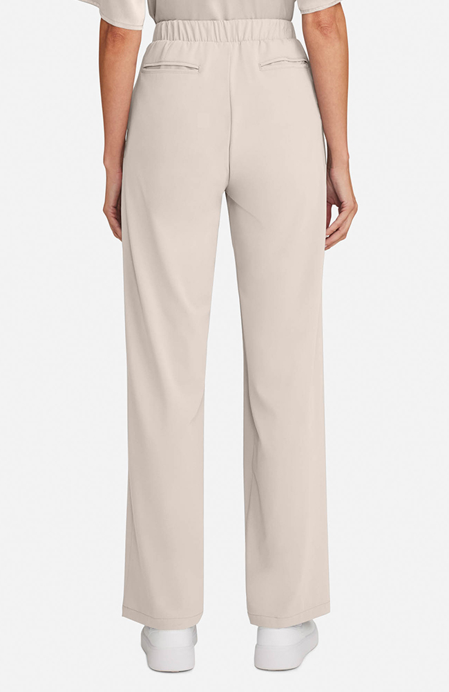 Women&rsquo;s Scrub Set: Cropped Button-Up Top & Pleated Wide Leg Pant, , large