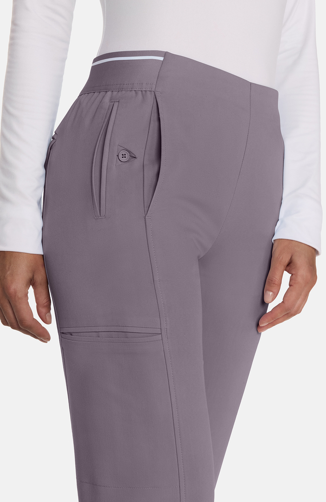 Women's Tapered Cropped Scrub Pant, MIN Mink | grey, large