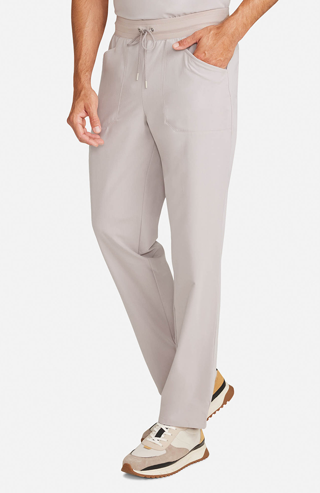Men's Zephyr 5-Pocket Straight Leg Scrub Pant, WMS Warm Stone | grey, large