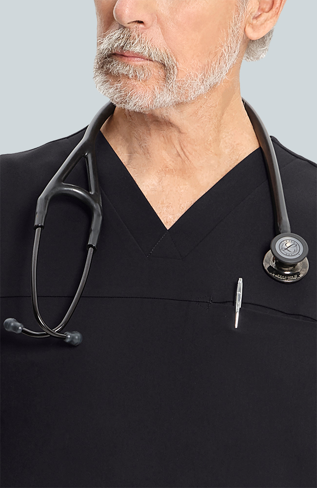 Men's Scrub Set: Vapor 3-Pocket Top &  Zephyr Straight Leg Pant, BLK Black | black, large