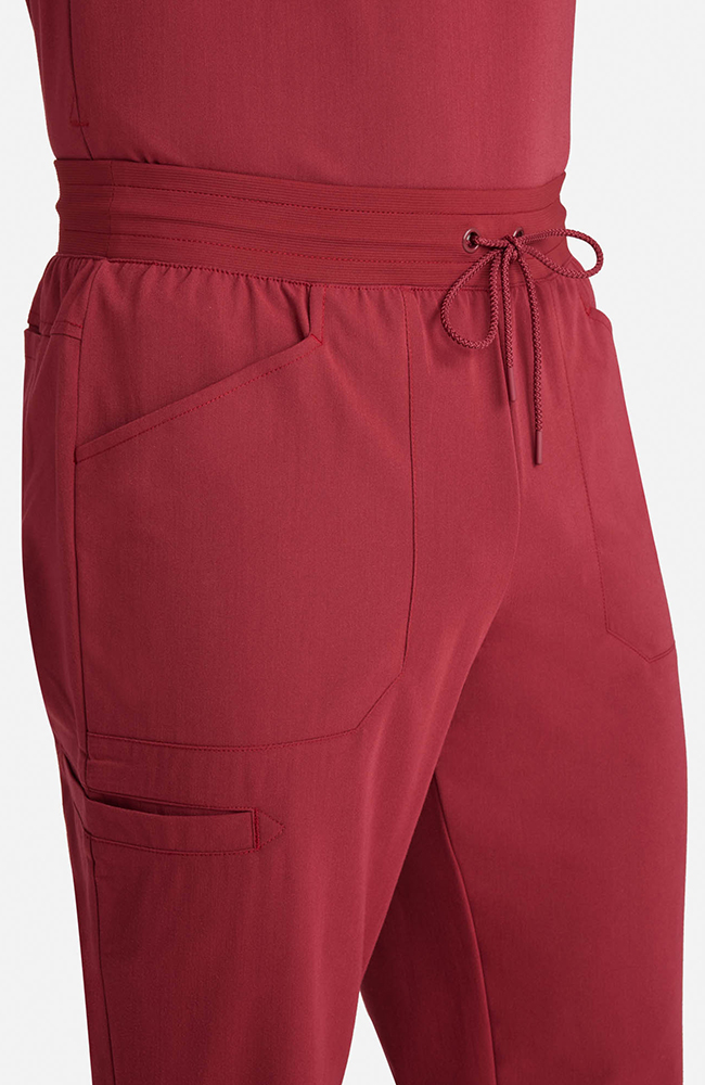 Men's Zephyr 5-Pocket Straight Leg Scrub Pant, CHW Cherry Wood | red, large