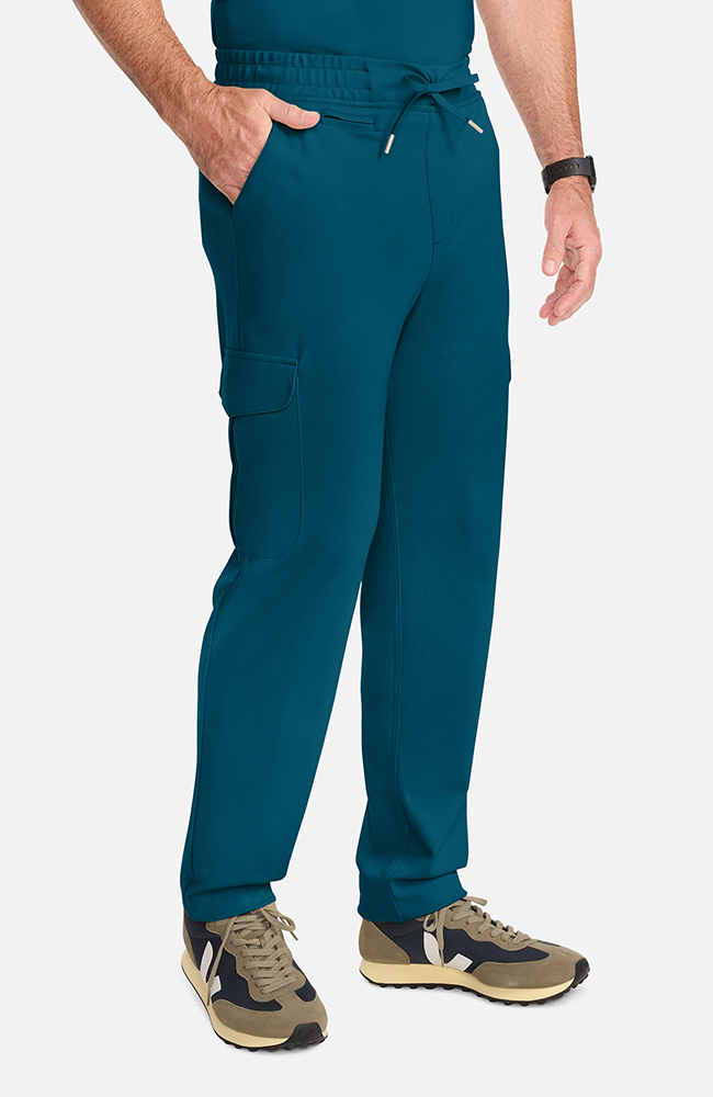 Men's Ponte Cargo Scrub Pant, CAR Caribbean Blue, large