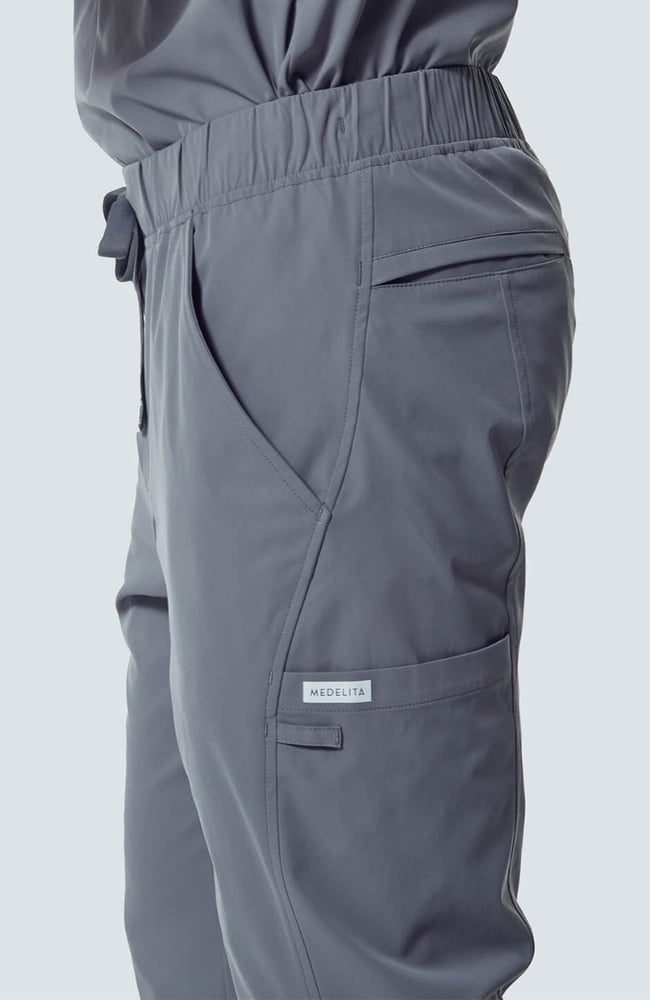 Men's Summit Cargo Drawstring Scrub Pant, GRE Grey | grey, large