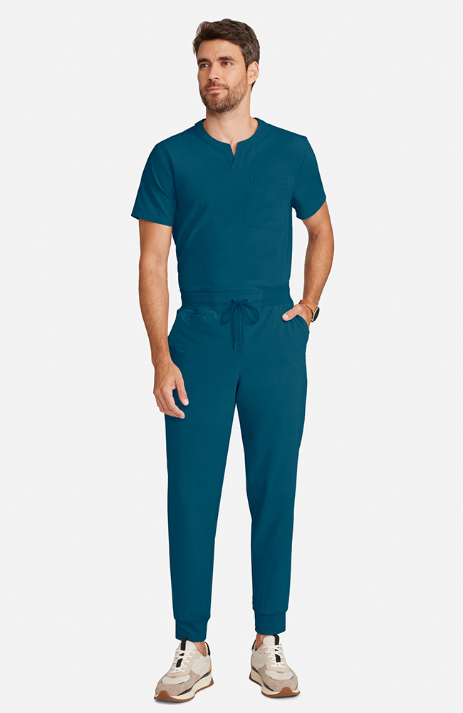 Men's Drift 6-Pocket Jogger Scrub Pant, CAR Caribbean Blue | caribbean blue, large