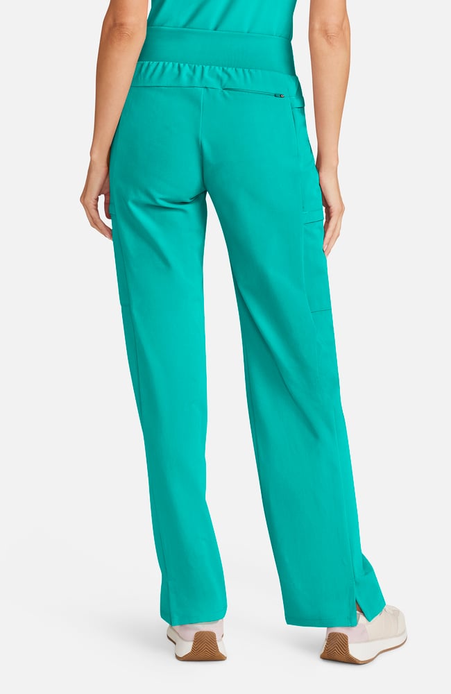 Women's Anemone 5-Pocket Straight Leg Scrub Pant, SGR Surgical Green | green, large