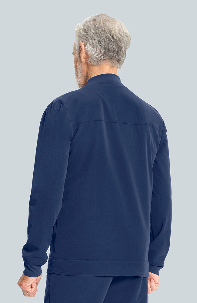 Men's Equinox 4-Pocket Scrub Jacket, NAV Navy, large