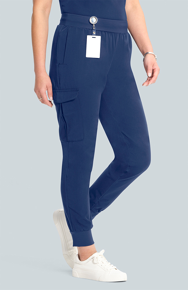 Women's Scrub Set: Flora 3-Pocket Top & Bosque Jogger Pant, NAV Navy | navy, large