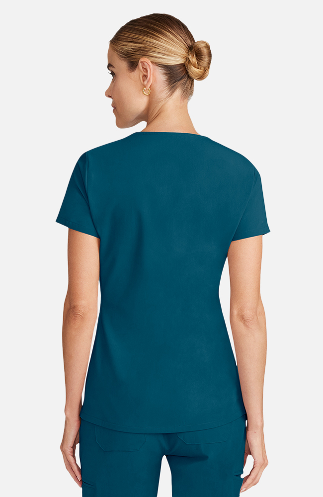 Women's Scrub Set: Flora 3-Pocket Top & Bosque Jogger Pant, CAR Caribbean Blue | caribbean blue, large