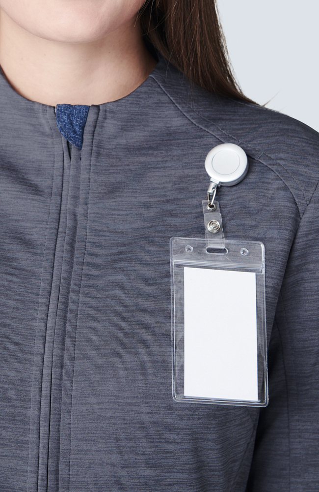 Women's Ionic Scrub Jacket, GRA Graphite | grey, large